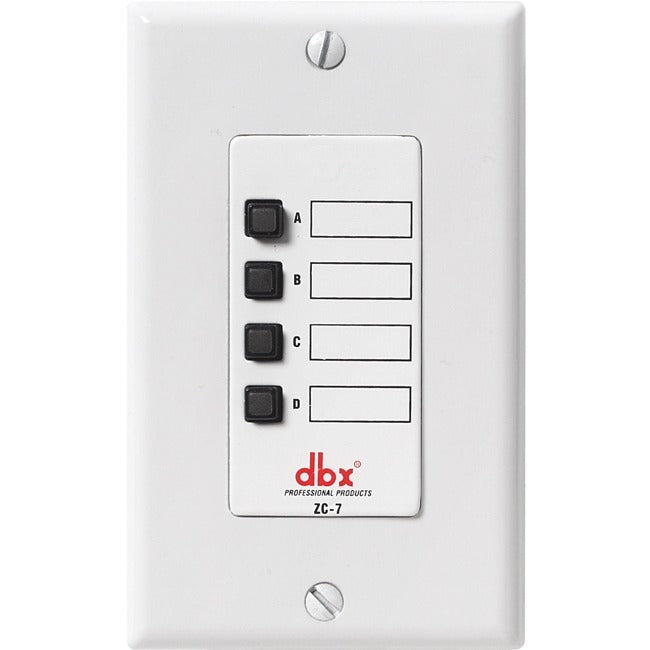 dbx ZC7 Wall-Mounted Zone Controller, DBXZC7V