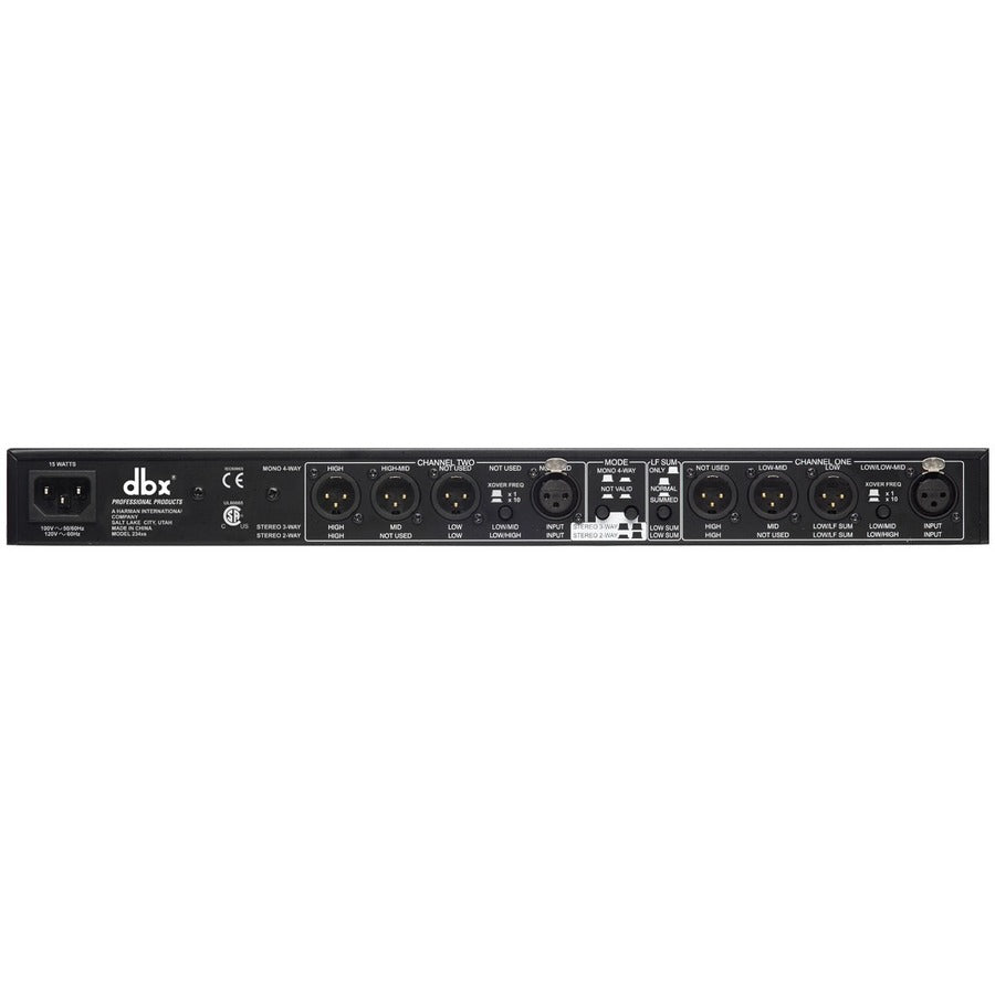 Harman dbx Stereo 2/3 Way, Mono 4-Way Crossover with XLR Connectors