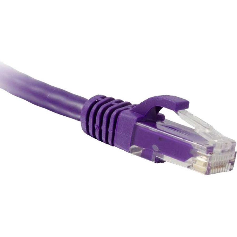 NSI ENET Cat5e Purple 75 Foot Patch Cable with Snagless Molded Boot (UTP) High-Quality Network Patch Cable RJ45 to RJ45 - 75Ft