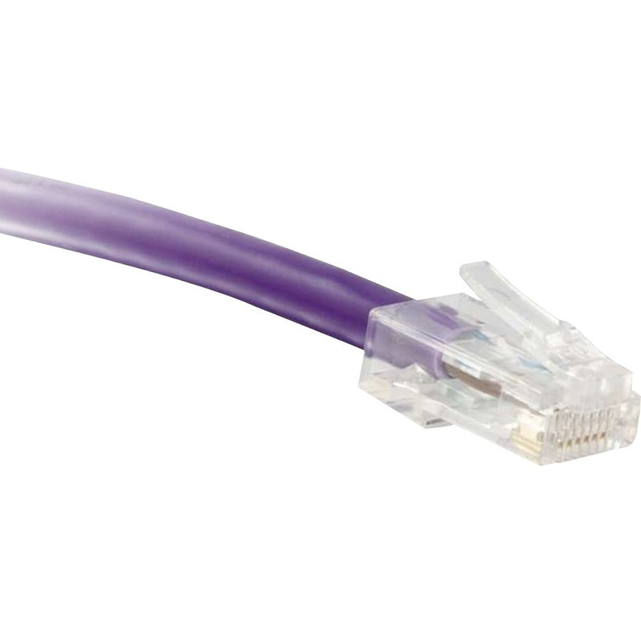 NSI ENET Cat5e Purple 40 Foot Non-Booted (No Boot) (UTP) High-Quality Network Patch Cable RJ45 to RJ45 - 40Ft