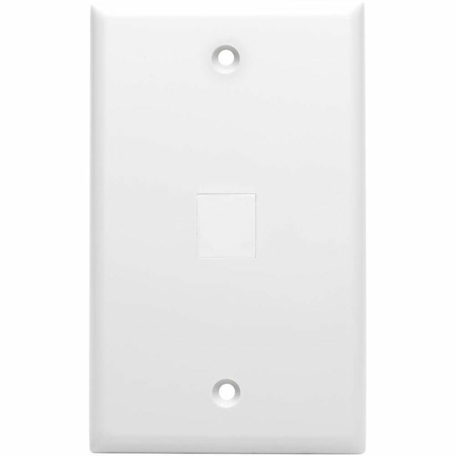 Eaton Tripp Lite Series Snap-In Blank Keystone Jack Insert, White, 10 Pack, TAA