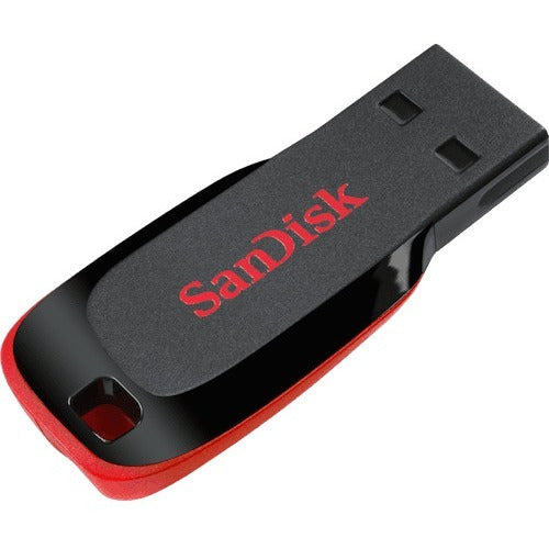 Western SanDisk Cruzer Blade USB Flash Drive - 128GB, 1.6 in, Black, SDCZ50-128G-A46