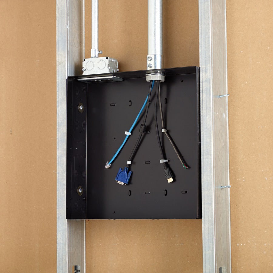 chief-proximity-in-wall-storage-box-with-4-power-receptacle-surge-black