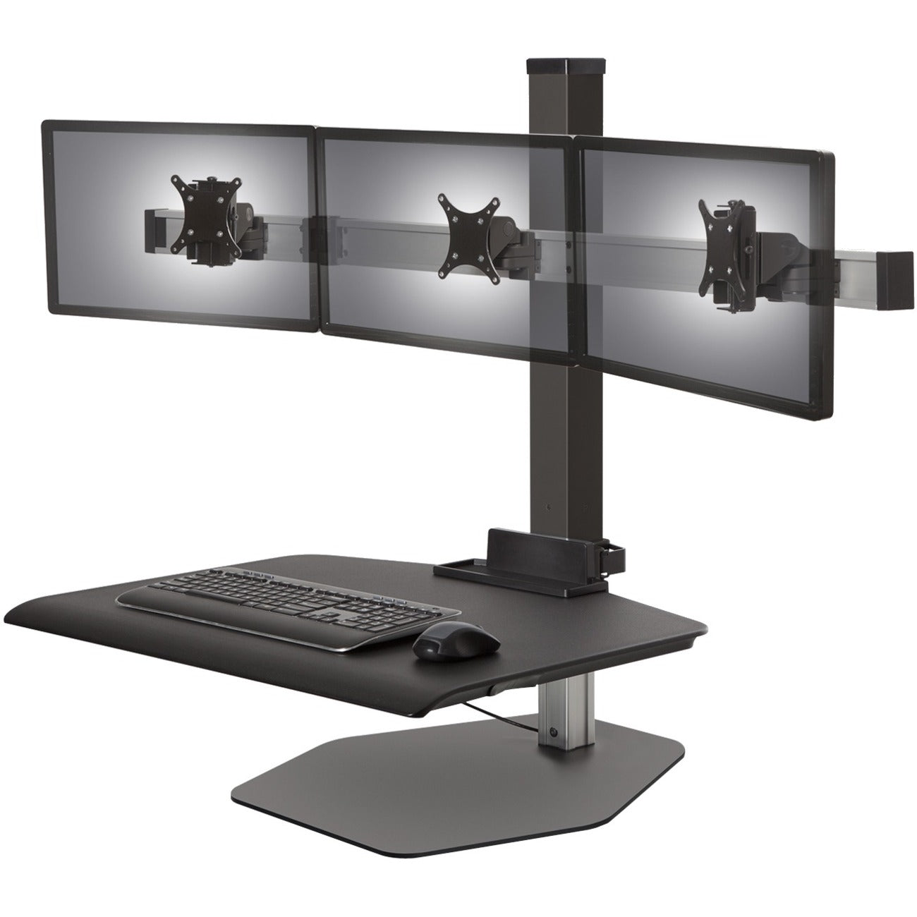 Innovative Winston Workstation Triple Freestanding Sit-Stand