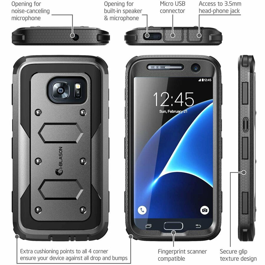 i-Blason SUP Galaxy S7 Armorbox Dual Layer Full Body Protective Case