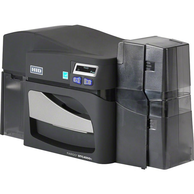 HID Fargo DTC4500E Double Sided Desktop Dye Sublimation/Thermal Transfer Printer - Monochrome - Card Print - USB