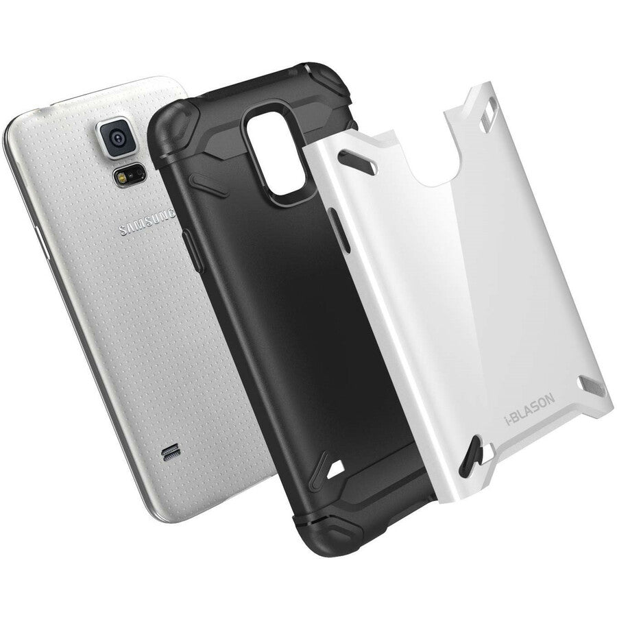 i-Blason Samsung Galaxy S5 Case- Armadillo Series 2 Layer Armored Hybrid Cover - White
