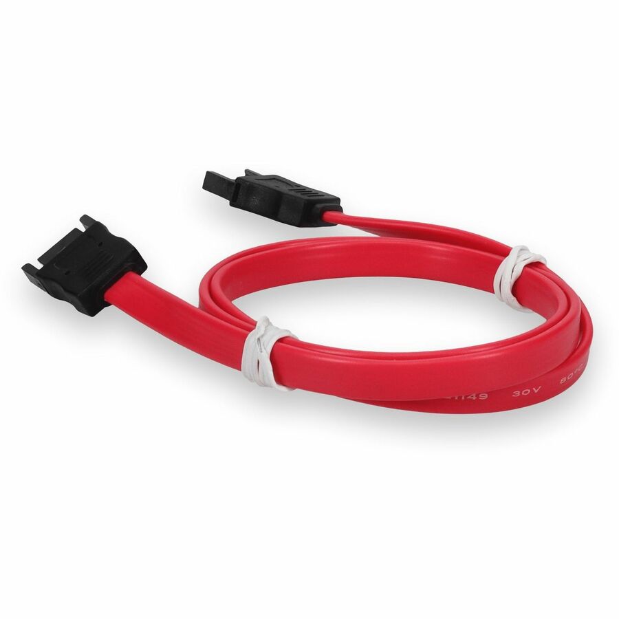 ADDON 2ft SATA Male to Female Serial Cable - red, 2 ft, SATAMF24IN