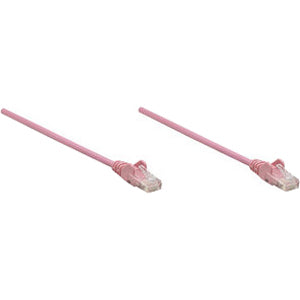 IC Intellinet Network Solutions Cat6 UTP Network Patch Cable, 10 ft (3.0 m), Pink