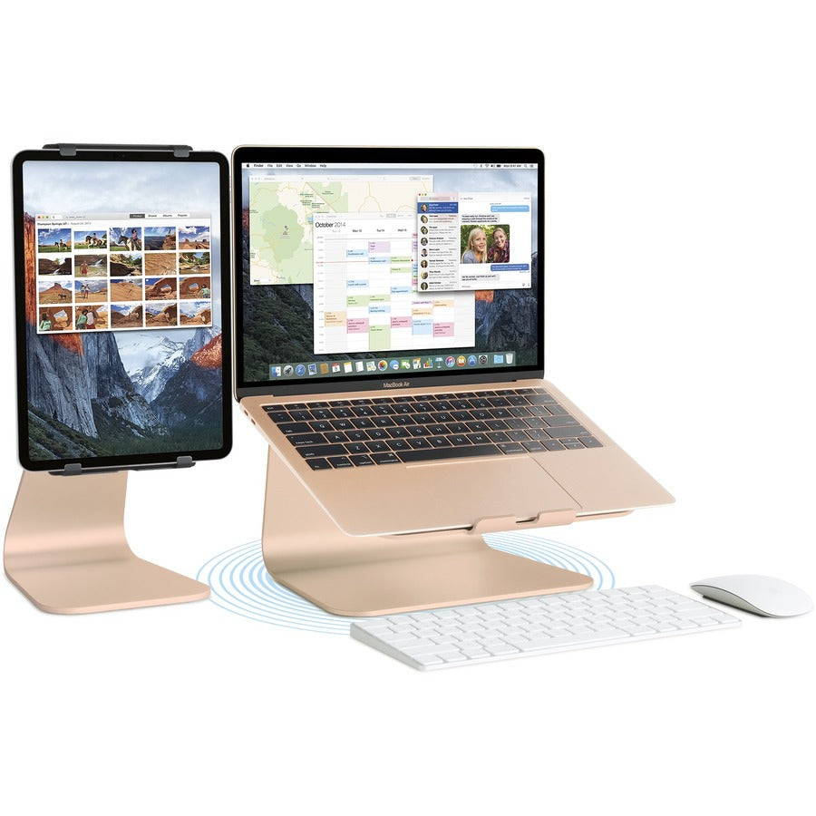 Rain Design mStand360 Laptop Stand w/ Swivel Base - Gold