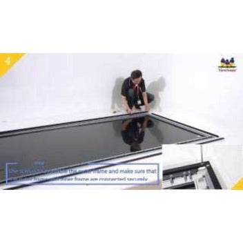 ViewSonic BCP120 120-Inch Home Theater Screen for Ultra Short Throw Projectors