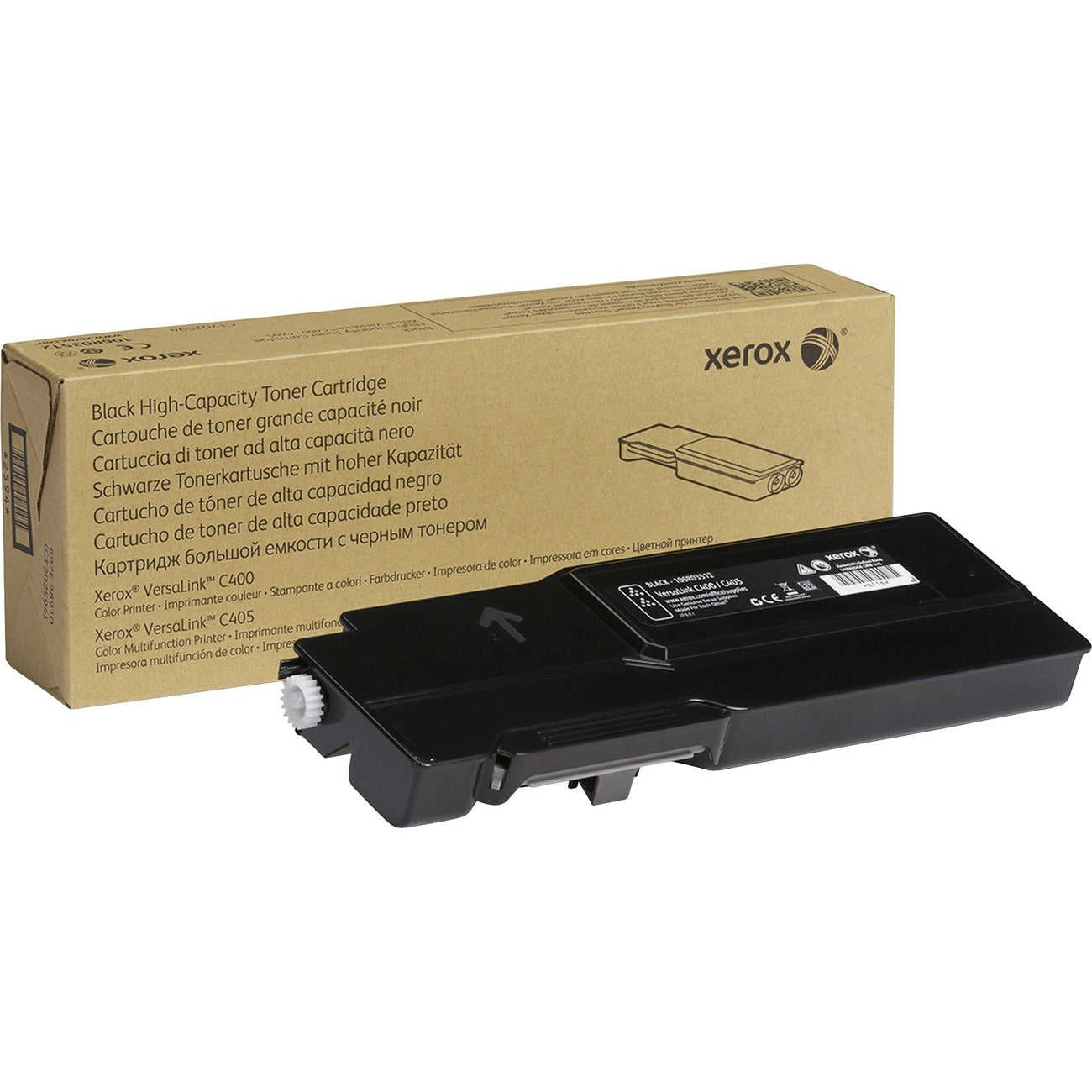 Xerox Genuine Xerox&reg; VersaLink&reg; C400 Color Printer&acirc;&euro;&acirc;C405 Color Multifunction Printer Black High capacity Toner Cartridge (5000 Pages) - 106R03512