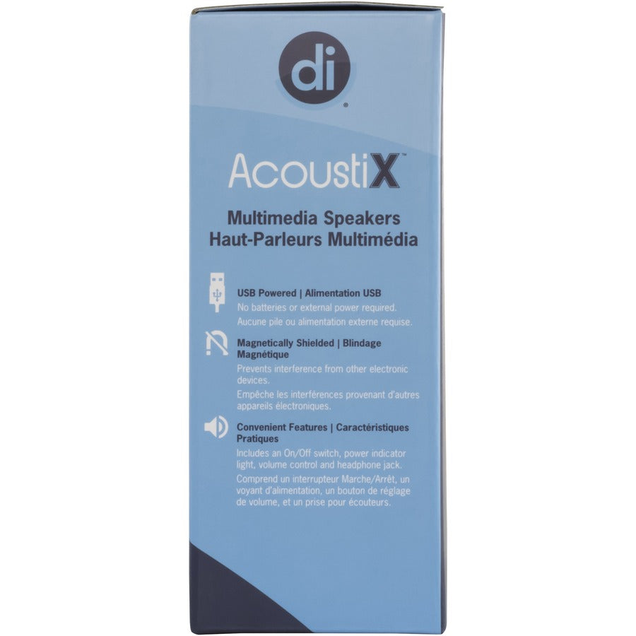 Allsop, Digital Innovations AcoustiX 4330100 Speaker System - 2 W RMS - Gloss Black