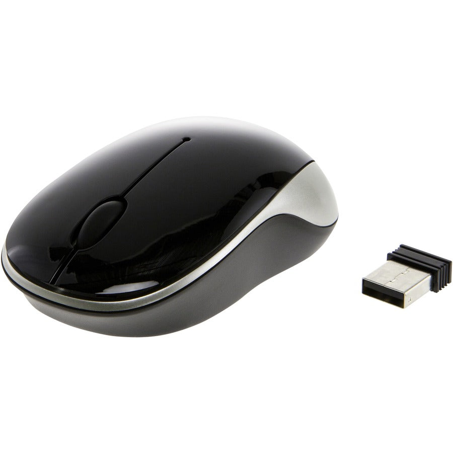 Allsop Digital Innovations AllTerrain Wireless 3-Button Travel Mouse, USB, Black