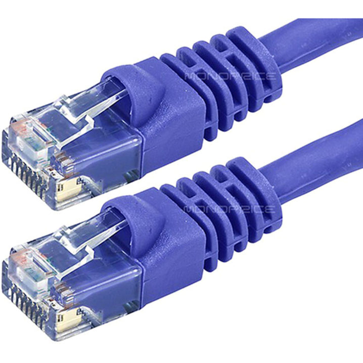 Monoprice Cat6 24AWG UTP Ethernet Network Patch Cable, 7ft Purple