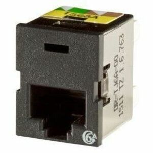 LEGRAND TJCAT6ACLRTYT568A/BBLK, Female, Black, TJ6A-00