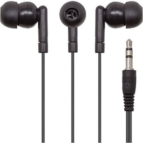 Ergoguys Califone Califone Wired 3.5mm Ear Bud - Black - 50 / Pack