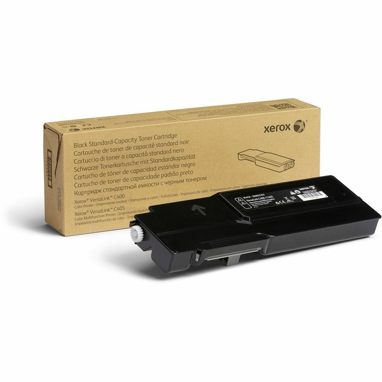 Xerox Genuine Xerox&reg; VersaLink&reg; C400 Color Printer&acirc;&euro;&acirc;C405 Color Multifunction Printer Black Standard capacity Toner Cartridge (2500 Pages) - 106R03500