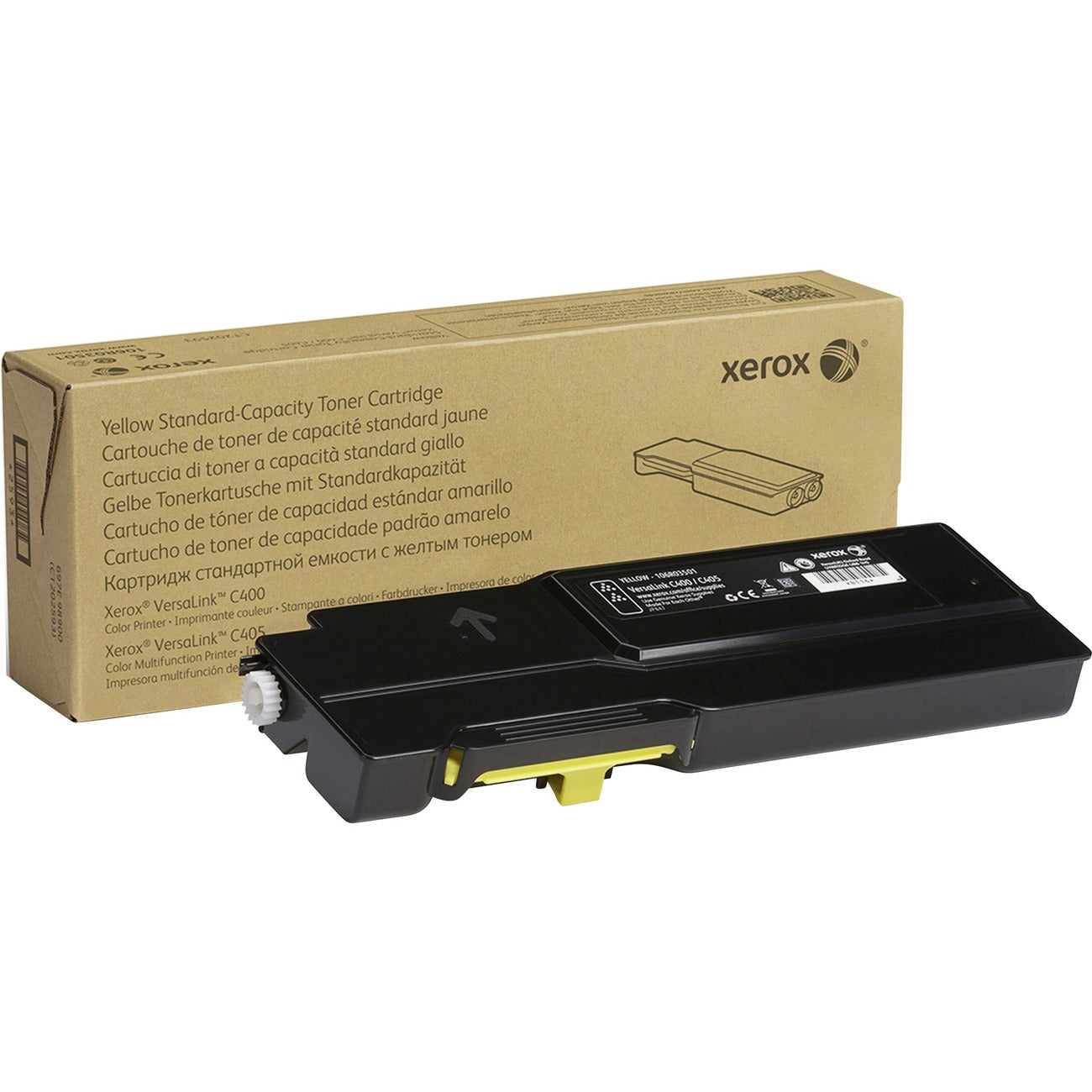 Xerox Genuine Xerox&reg; VersaLink&reg; C400 Color Printer&acirc;&euro;&acirc;C405 Color Multifunction Printer Yellow Standard capacity Toner Cartridge (2500 Pages) - 106R03501