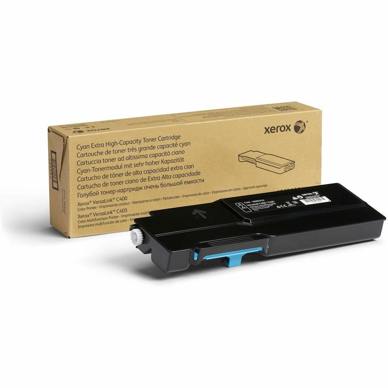Xerox Genuine Xerox&reg; VersaLink&reg; C400 Color Printer&acirc;&euro;&acirc;C405 Color Multifunction Printer Cyan Extra High capacity Toner Cartridge (8000 Pages) - 106R03526