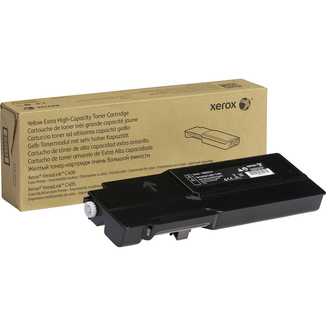 Xerox Genuine Xerox&reg; VersaLink&reg; C400 Color Printer&acirc;&euro;&acirc;C405 Color Multifunction Printer Black Extra High capacity Toner Cartridge (10500 Pages) - 106R03524
