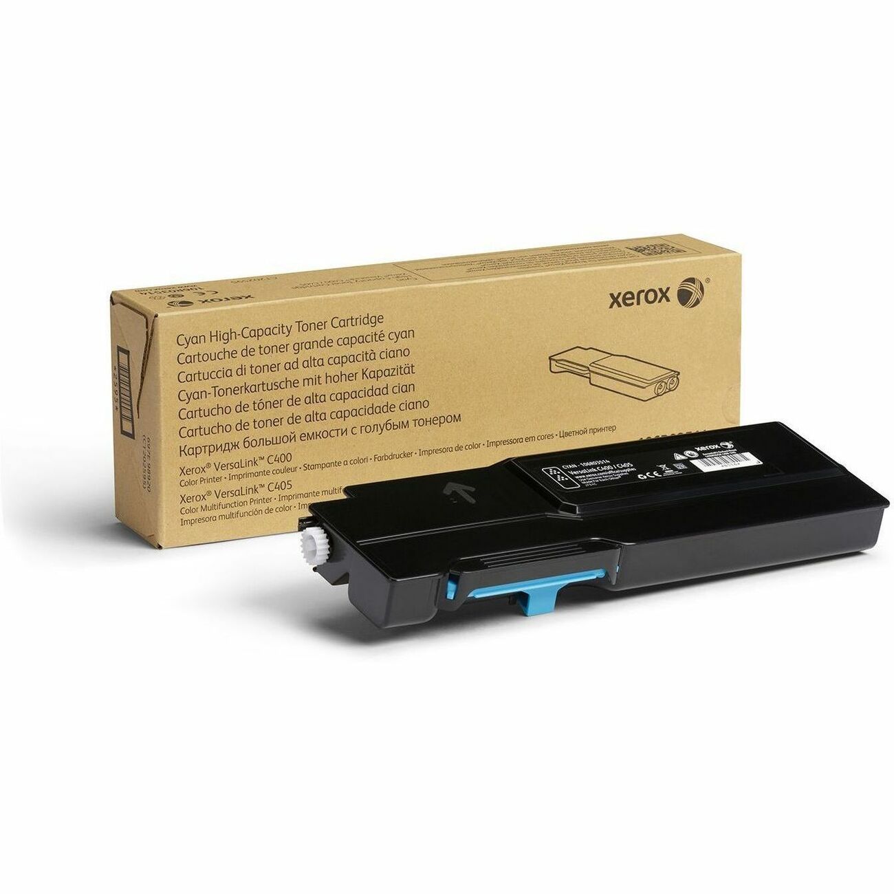 Xerox Genuine Xerox&reg; VersaLink&reg; C400 Color Printer&acirc;&euro;&acirc;C405 Color Multifunction Printer Cyan High capacity Toner Cartridge (4800 Pages) - 106R03514