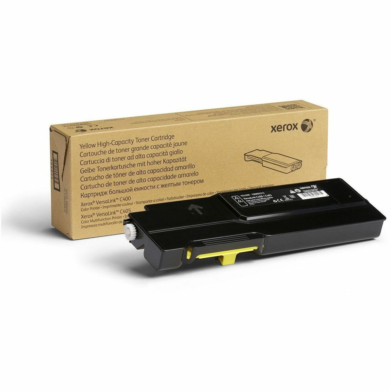 Xerox Genuine Xerox&reg; VersaLink&reg; C400 Color Printer&acirc;&euro;&acirc;C405 Color Multifunction Printer Yellow High capacity Toner Cartridge (4800 Pages) - 106R03513