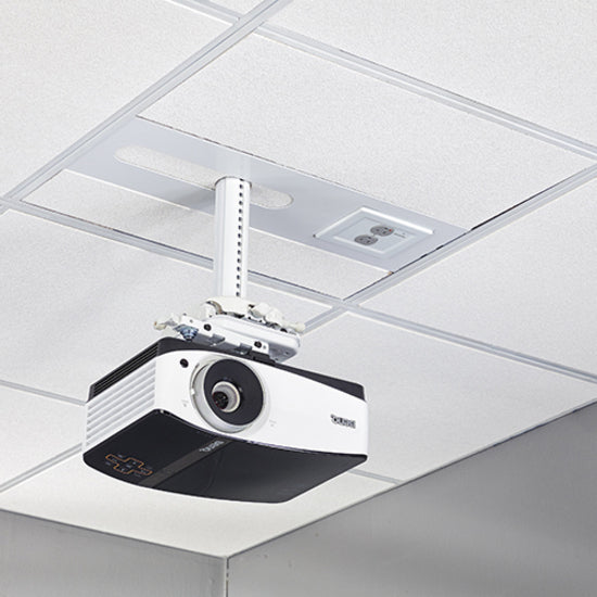 Legrand Chief Suspended Ceiling Projector System with Storage - White