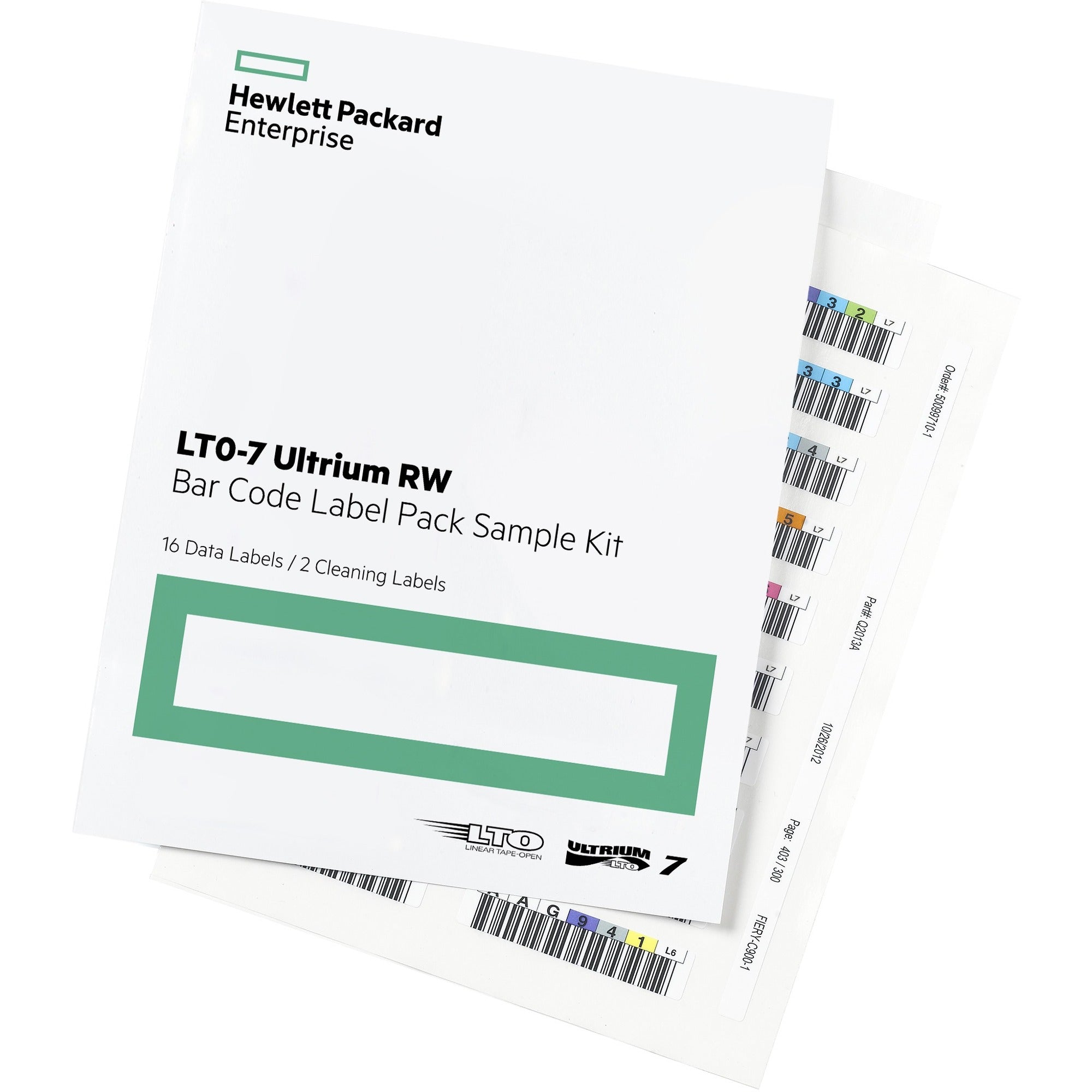 Hewlett HPE LTO-7 Ultrium RW Bar Code Label Pack