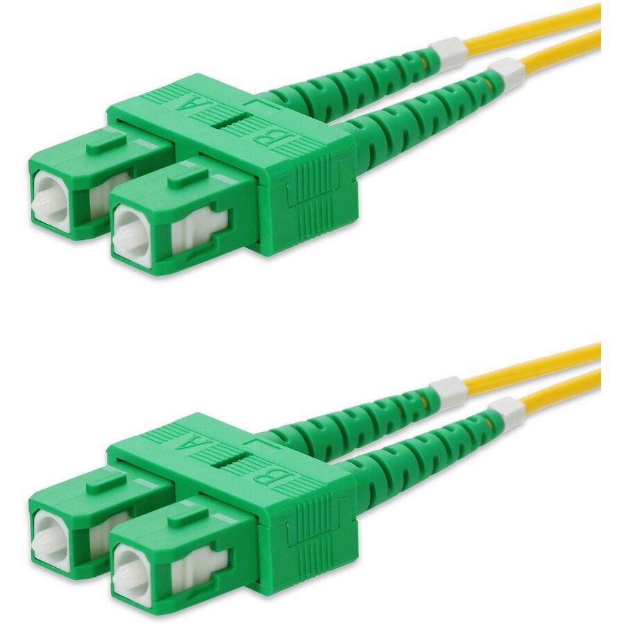 AddOn 15m ASC to ASC Yellow OS2 Duplex OFNR (Riser-Rated) SMF Fiber Patch Cable