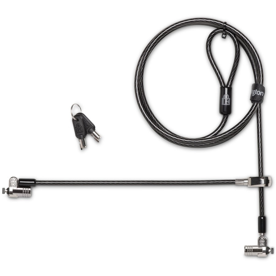 ACCO Kensington MicroSaver 2.0 Keyed Twin Laptop Lock, Black, K65048WW