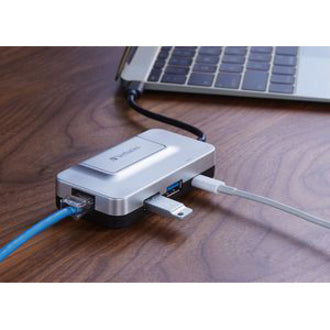 Verbatim USB-C&trade; 3-Port Hub with Gigabit Ethernet and Power Delivery