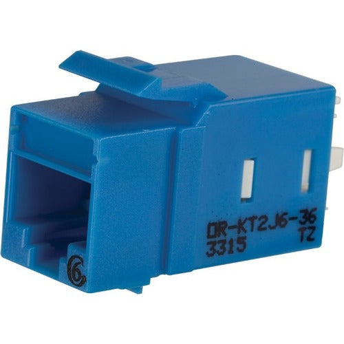Legrand Ortronics Category 6 Keystone Jack, Lacing Cap Termination, Blue
