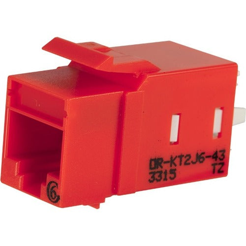 Legrand Ortronics Category 6 Keystone Jack, Lacing Cap Termination, Orange