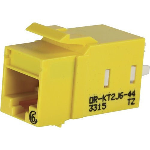 Legrand Ortronics Category 6 Keystone Jack, Lacing Cap Termination, Yellow