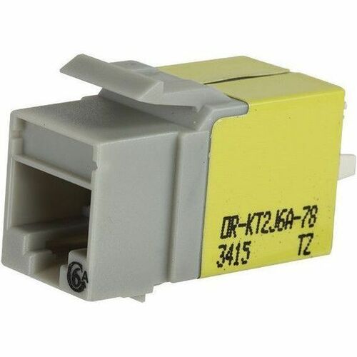 Legrand Ortronics Category 6a Keystone Jack, Lacing Cap Termination, Gray