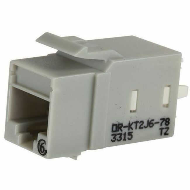 Legrand Ortronics Category 6 Keystone Jack, Lacing Cap Termination, Gray