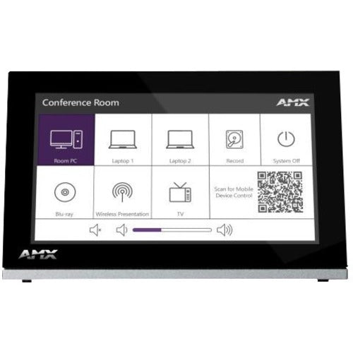 HARMAN AMX 7" N-Touch Tabletop Touch Panel, 7 in, USB, Touch Panel Cat5e Ethernet Cable, Black, FGN8307-ST, Wired