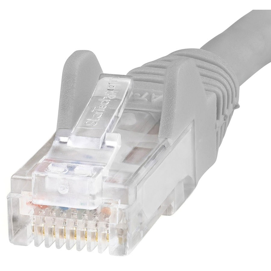 StarTech.com 9ft CAT6 Ethernet Cable - Gray Snagless Gigabit - 100W PoE UTP 650MHz Category 6 Patch Cord UL Certified Wiring/TIA