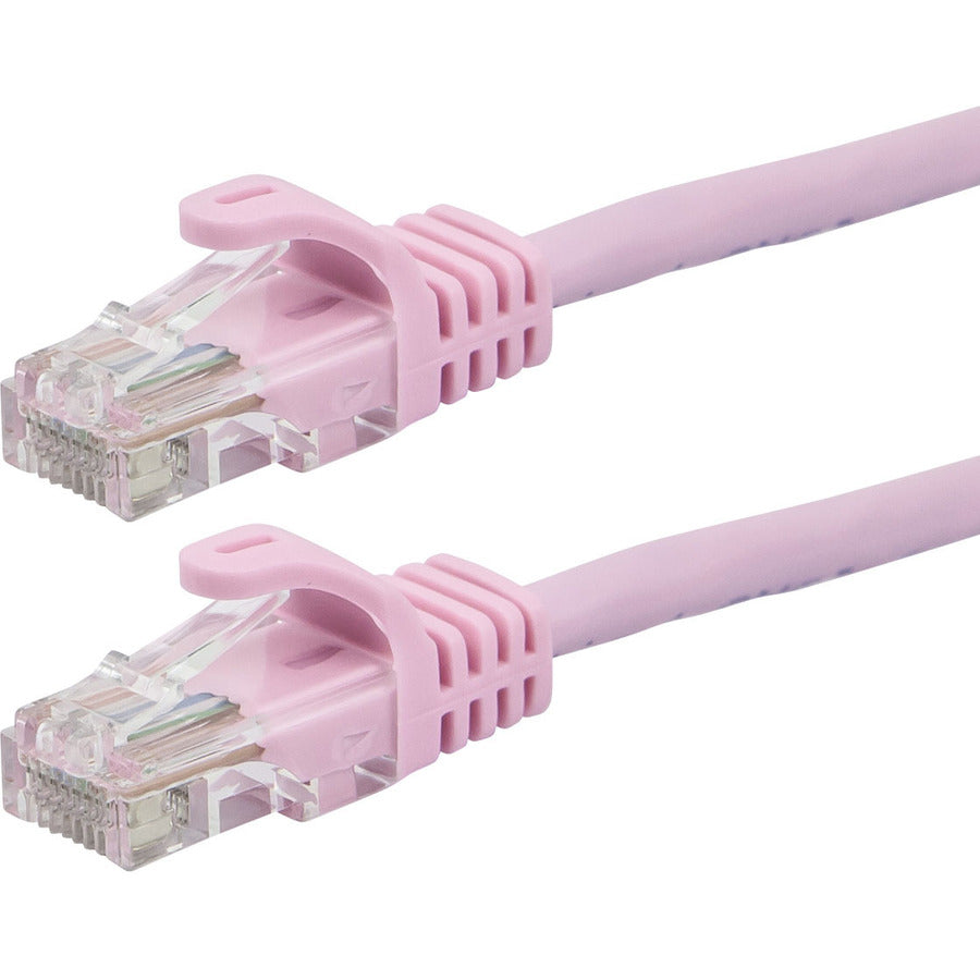 Monoprice FLEXboot Series Cat5e 24AWG UTP Ethernet Network Patch Cable, 100ft Pink