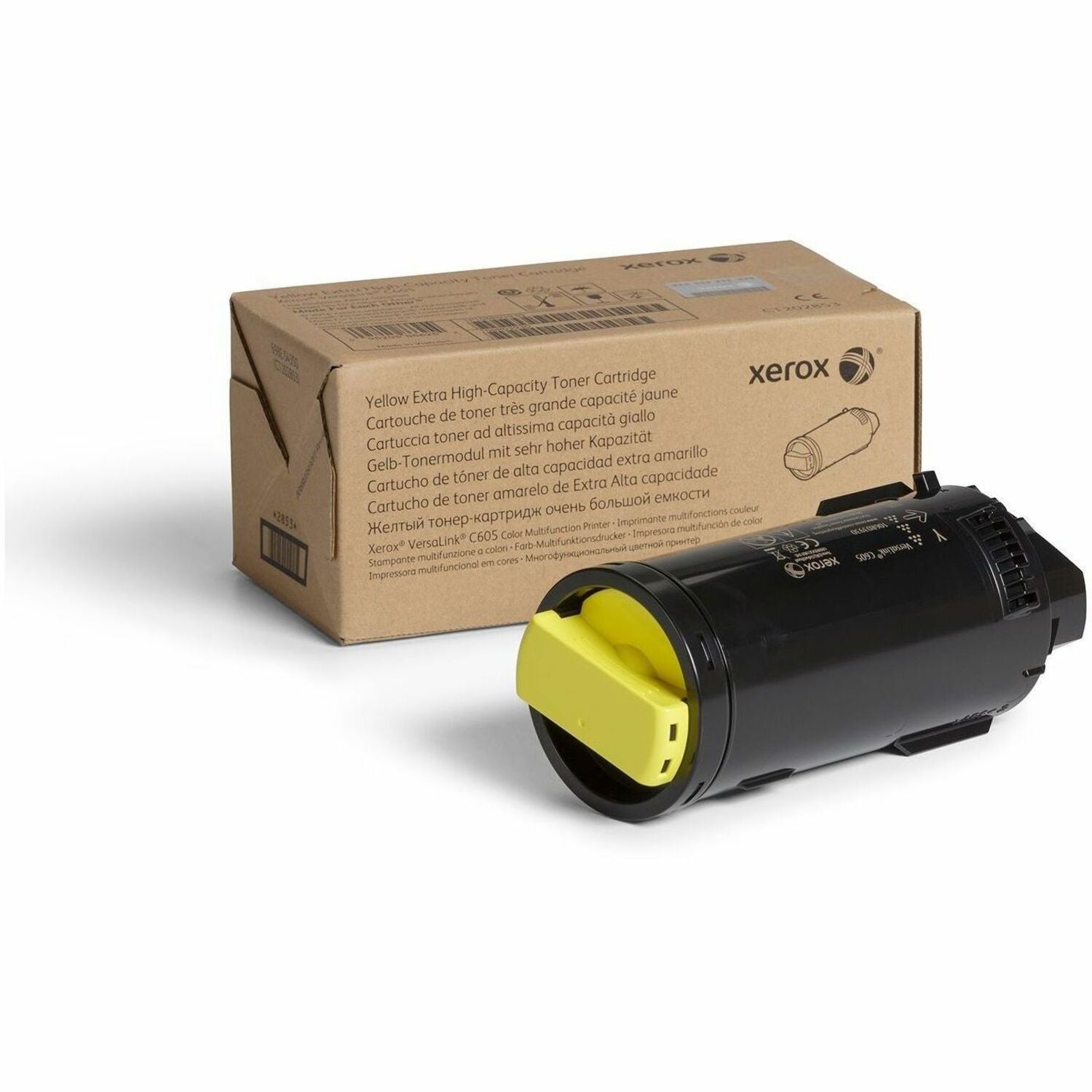 Xerox Genuine Xerox&reg; VersaLink&reg; C605 Color Multifunction Printer Yellow Extra High capacity Toner Cartridge (16800 Pages) - 106R04012