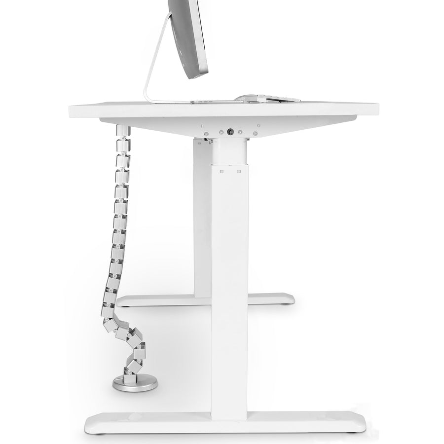 StarTech.com Cable Management Spine - Adjustable & Flexible Cable Organizer - With Four Cable Channels and Weighted Base Plate