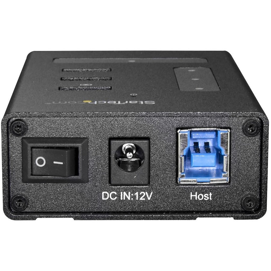 StarTech.com 4 Port USB 3.0 Hub - 1x USB-C & 3x USB-A - Mountable Metal USB Type-A Hub - 5Gbps USB 3.2 Gen 1 - Self Powered - BC 1.2