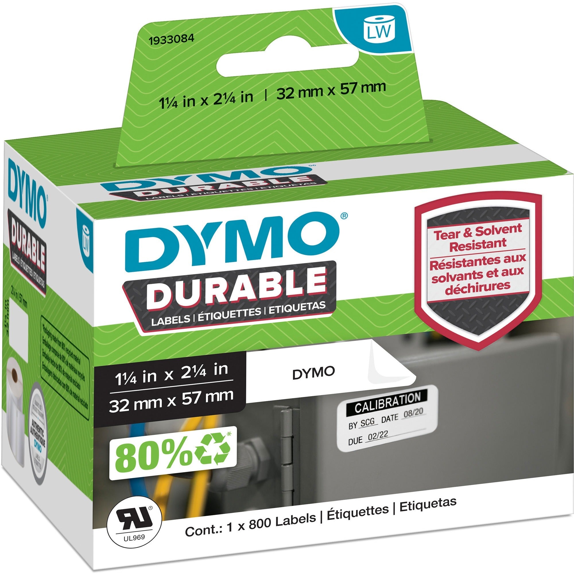 Dymo LW Durable Labels, White