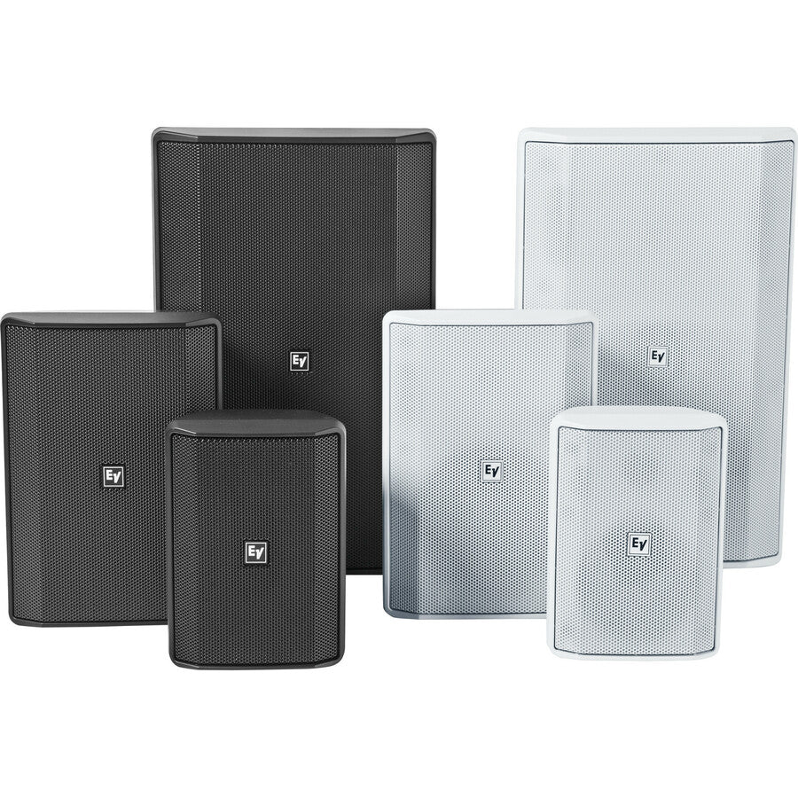 The Electro-Voice Cabinet EVID-S4.2T 2-way Indoor/Outdoor In-ceiling, In-wall, Surface Mount, Wall Mountable Speaker - 15 W RMS - Black