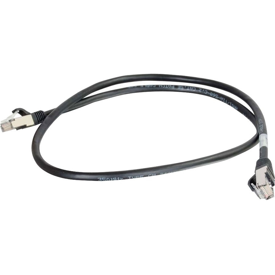 Legrand C2G-10ft Cat5e Molded Shielded (STP) Network Patch Cable - Black