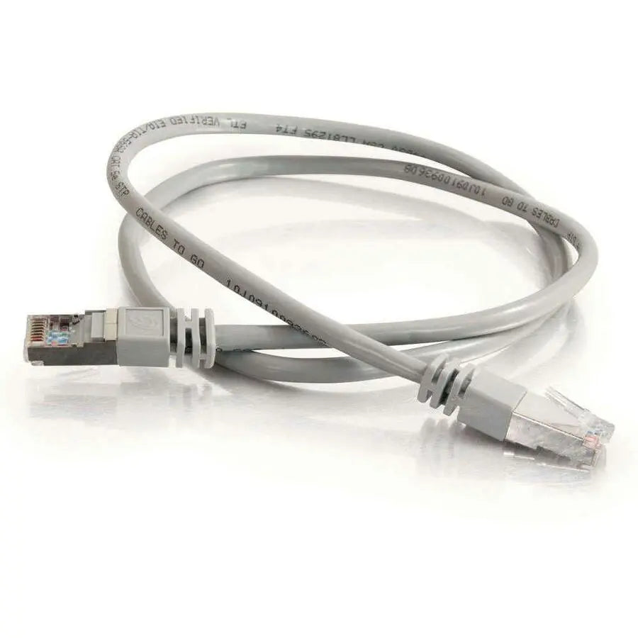Legrand C2G-150ft Cat5e Molded Shielded (STP) Network Patch Cable - Gray