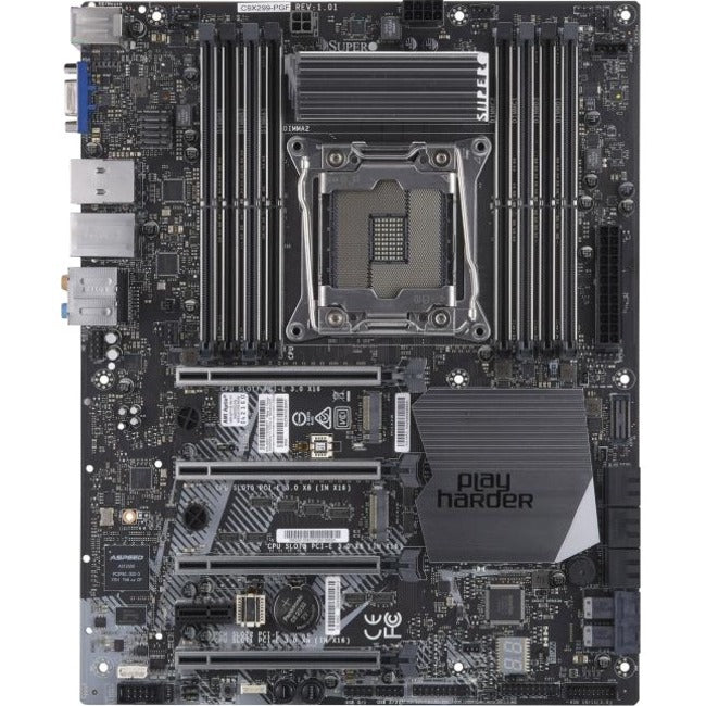 Supermicro C9X299-PGF Desktop Motherboard - Intel X299 Chipset - Socket R4 LGA-2066 - Intel Optane Memory Ready - ATX