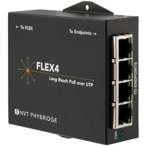 NVT Phybridge FLEX4 Network Extender, 2000 ft, NV-FLX-04, Weight: 214g (7.6 oz.)Power Consumption: 1. 5W