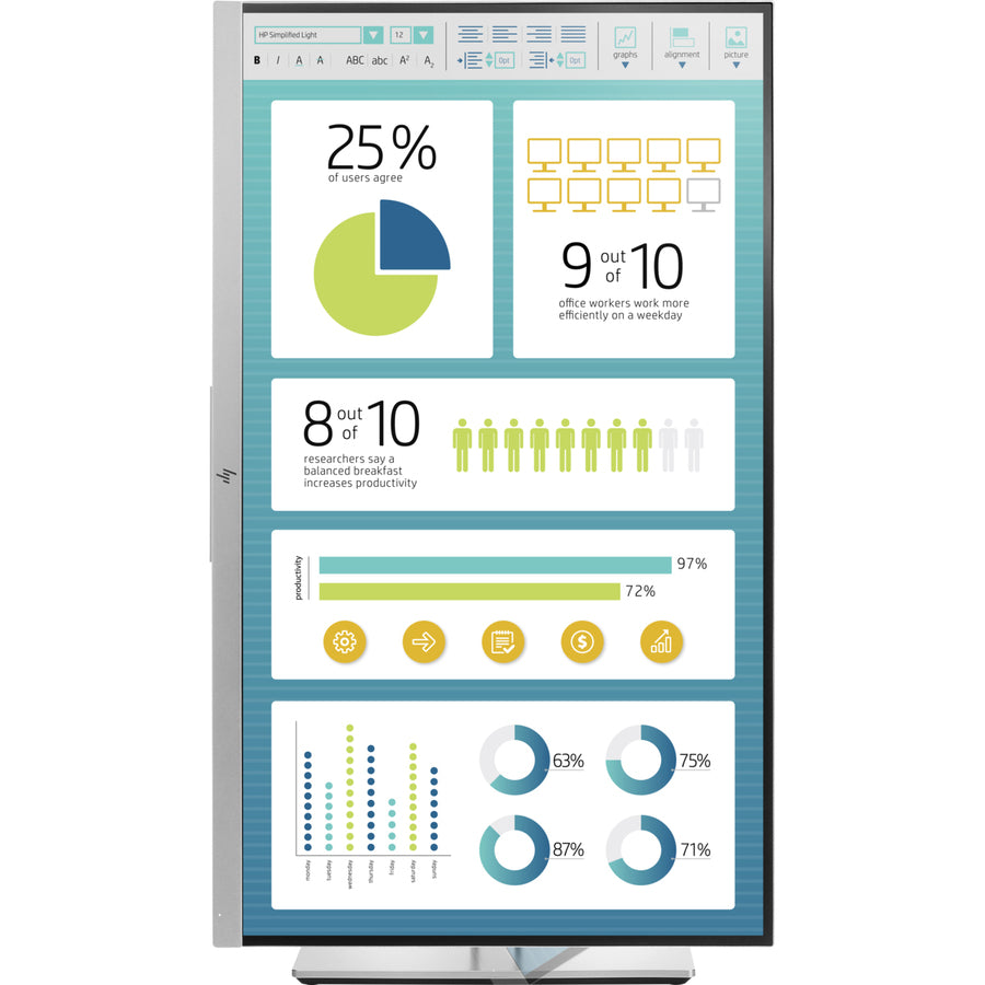 HP Business E273 Full HD LCD Monitor - 16:9